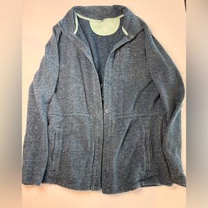 Duluth Trading Co Heathered Blue Jacket - Medium